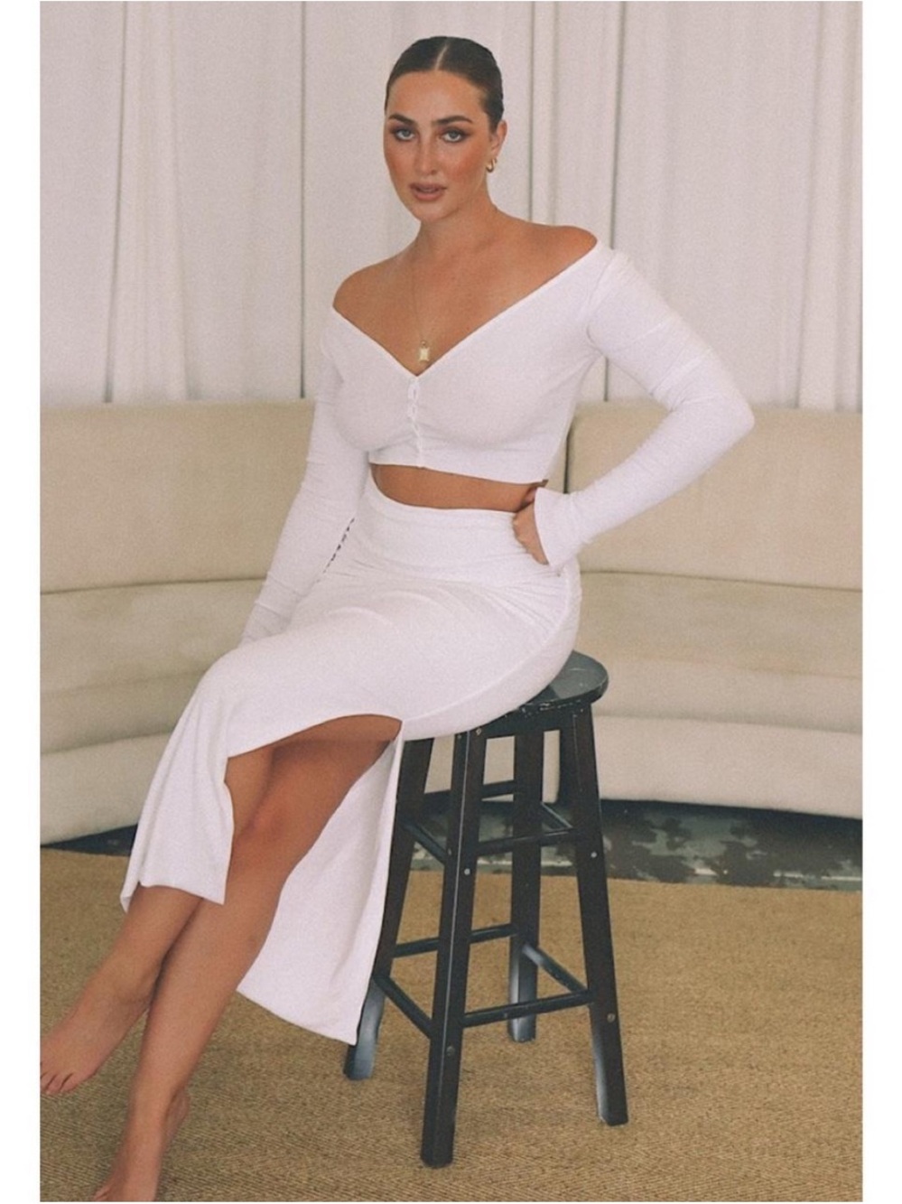 Staple & Hue Cardigan and Skirt Set